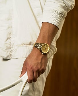 Image of a silver-toned Fossil Everett watch