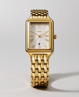 Image of a gold-toned Fossil Raquel watch