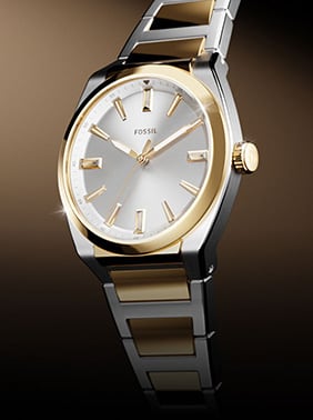 Cropped shot of the new 27 MM Everett watch by Fossil.